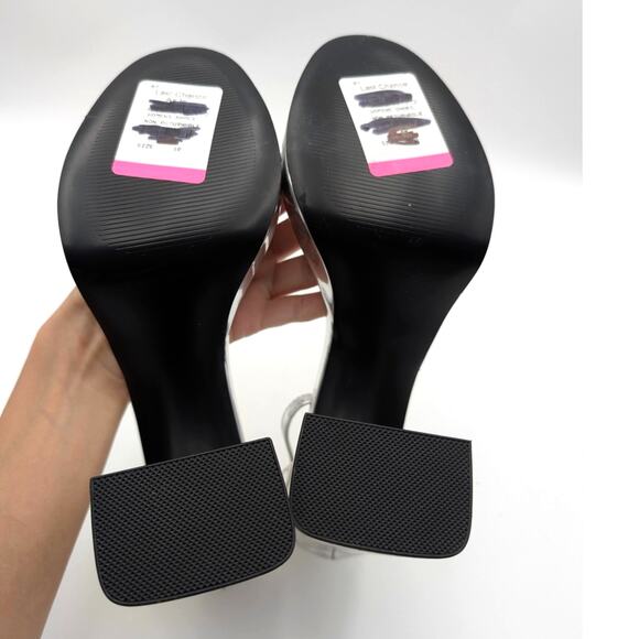 Steve Madden Veronika Platform Chunky Block Heel Sandal Women's Silver Size 10M - Picture 8 of 13